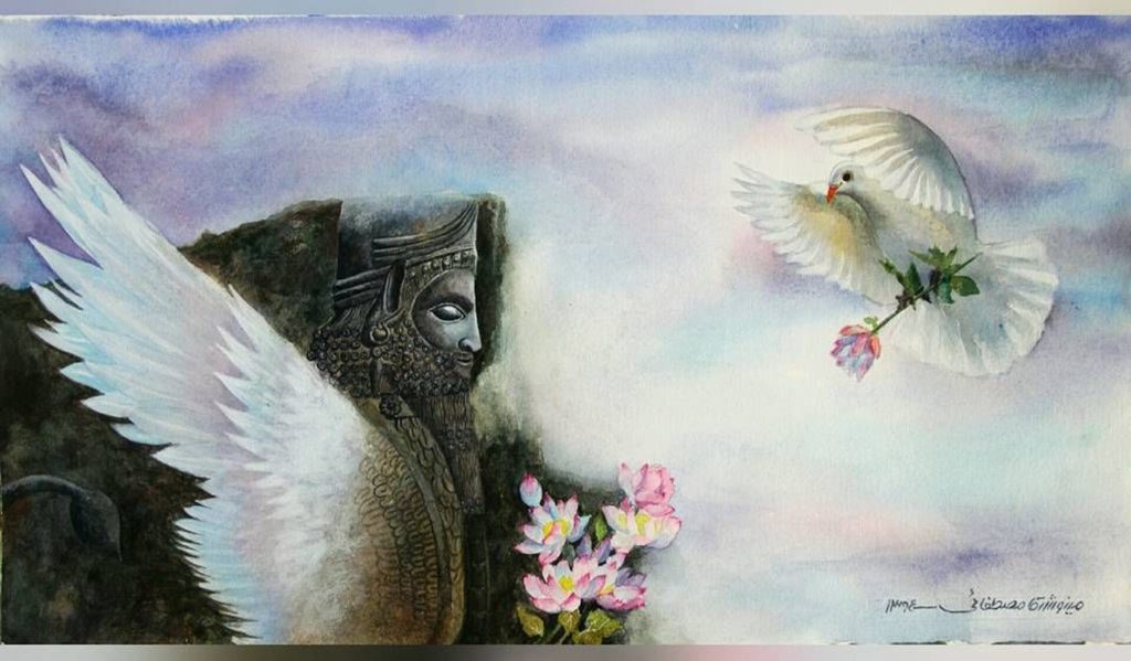 تصویر نقاشی شده با آبرنگ