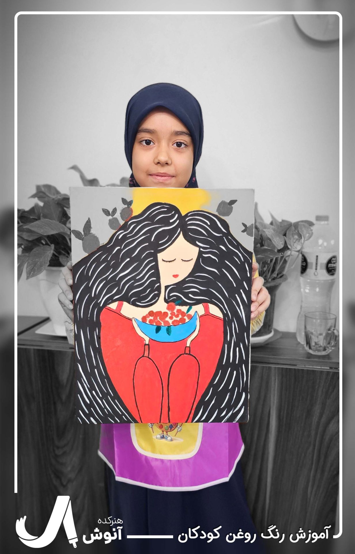 آموزش رنگ روغن کودکان