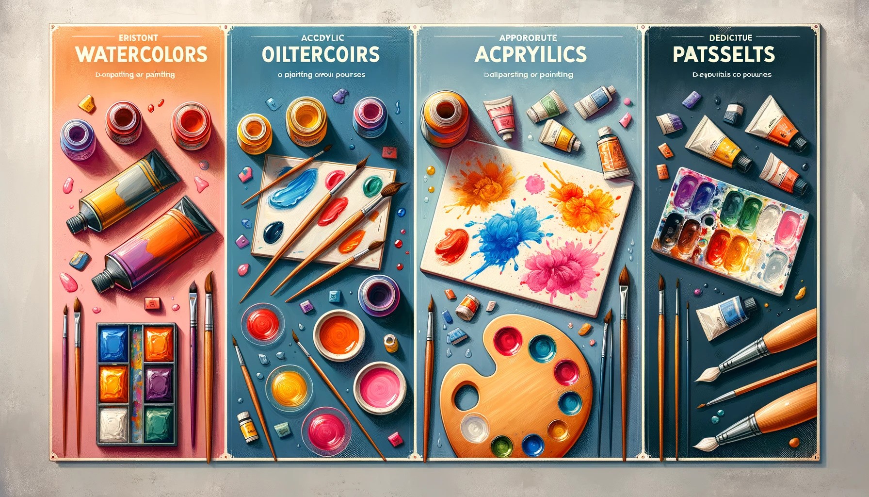 انواع تکنیک های نقاشی