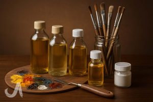 انواع مدیوم‌های رنگ روغن