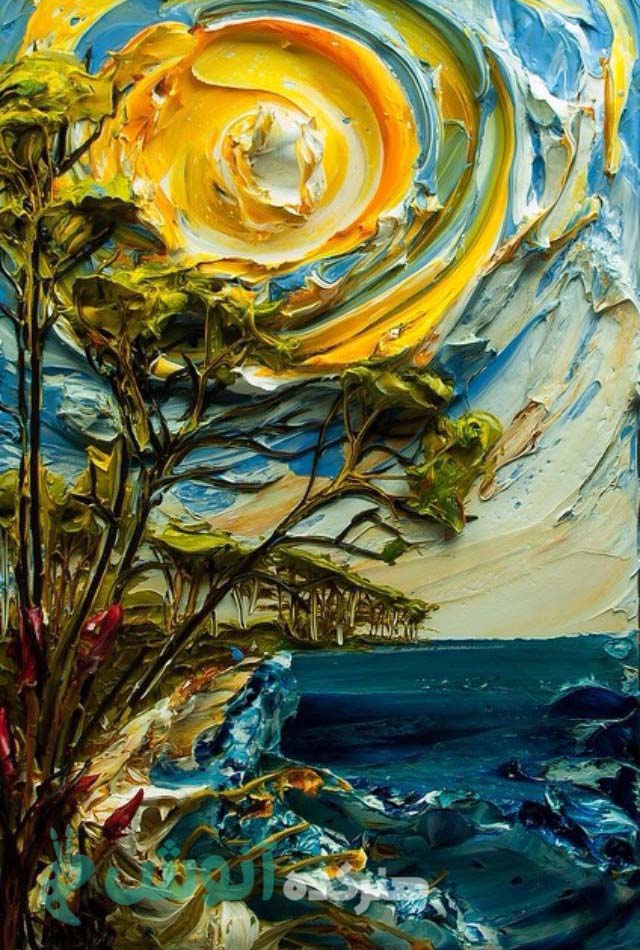 تابلو رنگین کمان برجسته