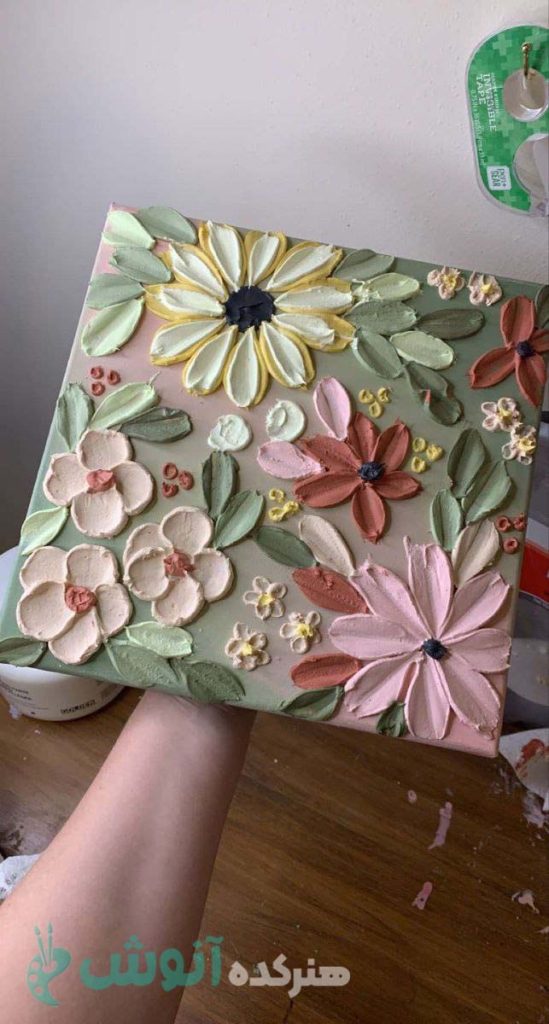 تابلو گل برجسته