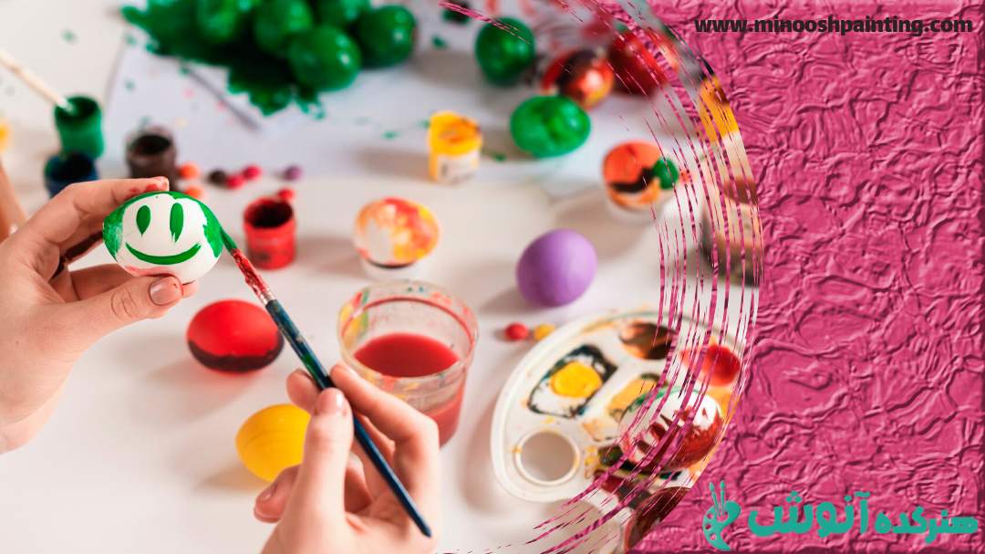 تخم مرغ رنگ زدن|یادگیری طراحی و نقاشی