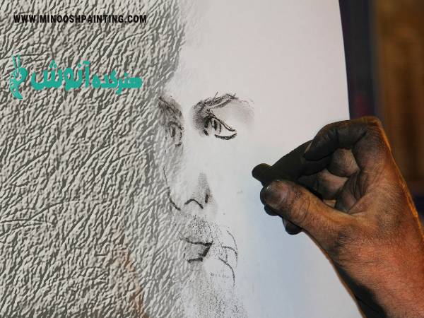 زغال چوبی| آموزش سیاه قلم