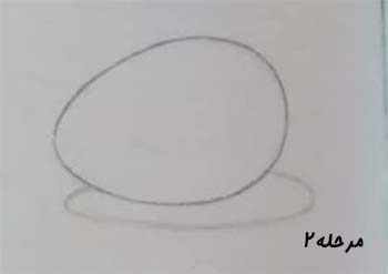تصویر کشیدن اولیه تخم مرغ و سایه زیرش / آموزش طراحی با مداد در تهران