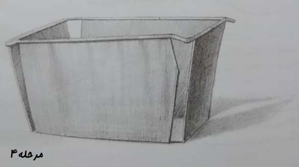 تصویر کامل شده طراحی سبد / آموزش طراحی با مداد در تهران