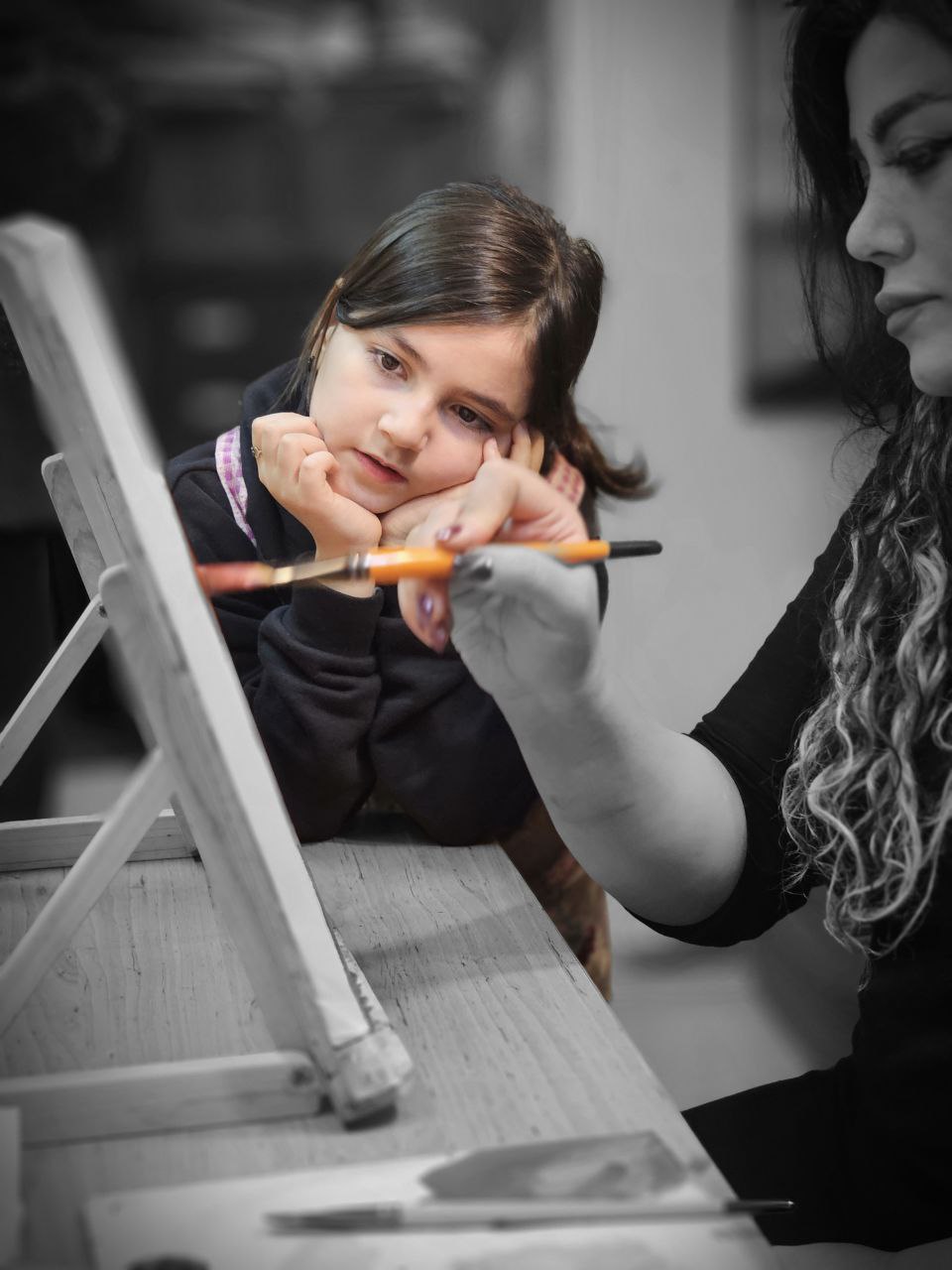 آموزش رنگ روغن کودکان