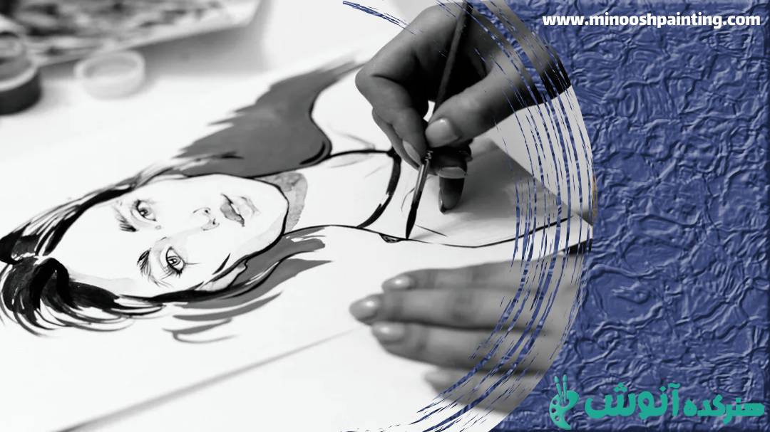 حالت چهره یک زن|نقاشی از سوژه های متحرک