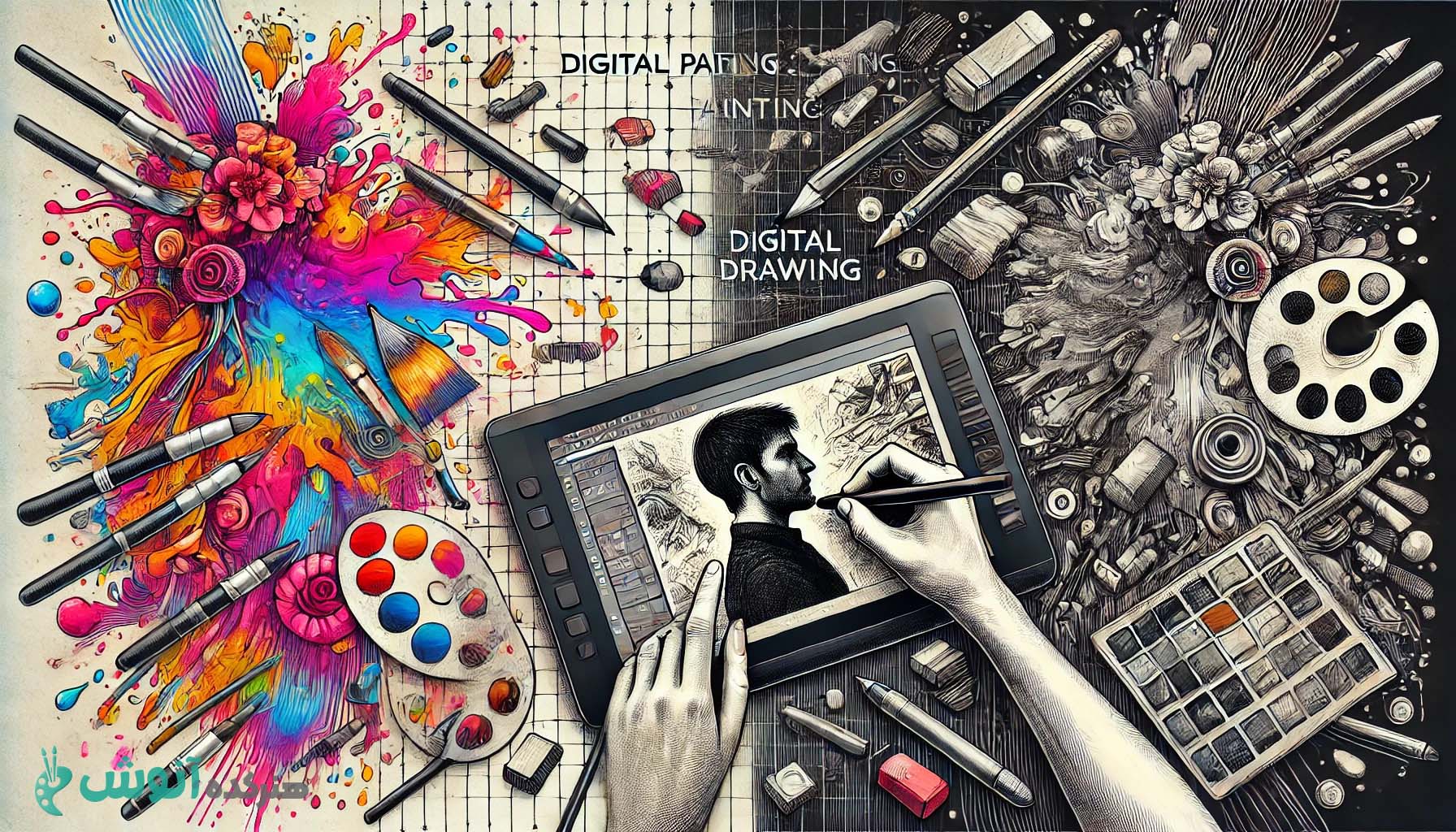 فرق نقاشی و طراحی