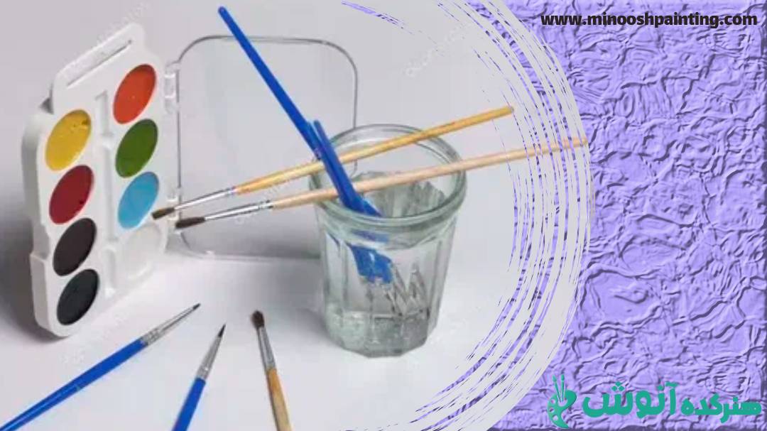 شستن براش با آب|چگونگی پاک کردن رنگ از قلم مو