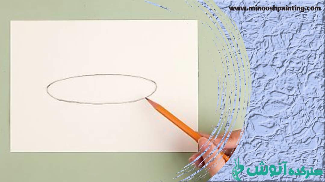 ترسیم شکل بیضی|طراحی سبد میوه