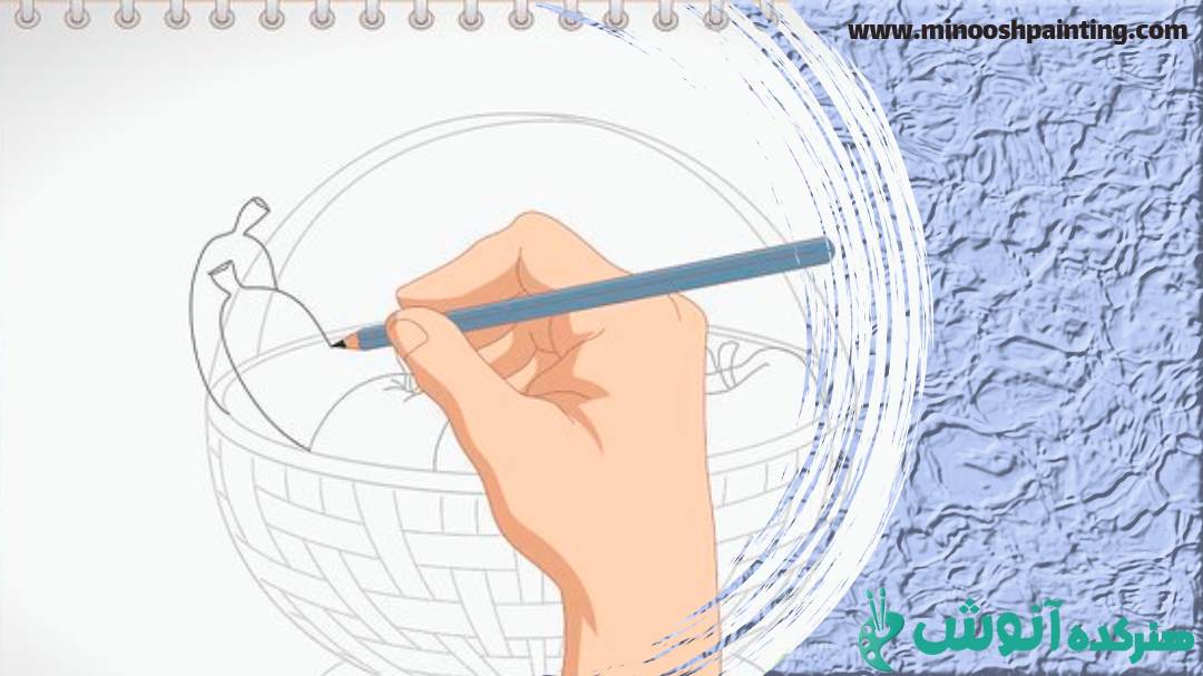 رسم موز|طراحی سبد میوه