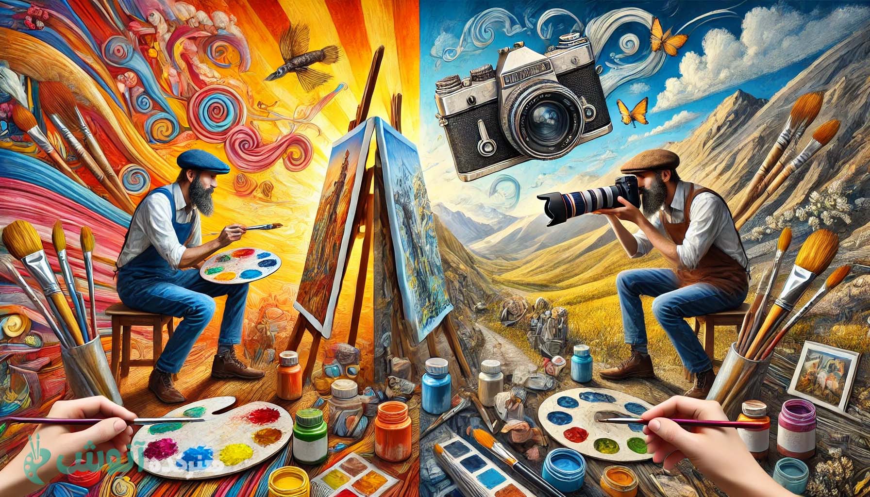 تفاوت‌های اصلی نقاشی با عکاسی