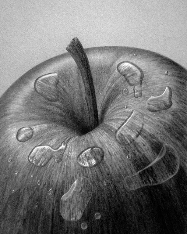 نقاشی قطرات آب