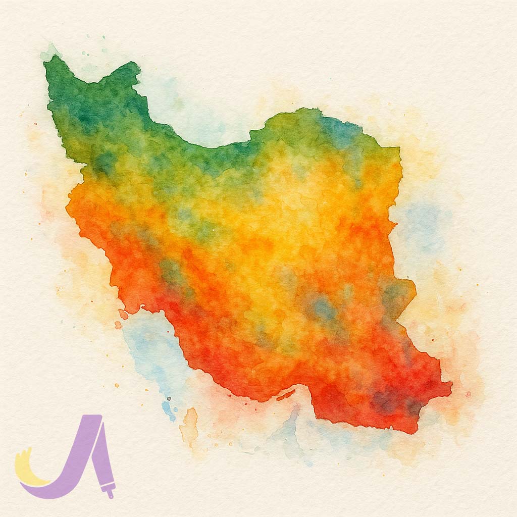 نقاشی ایران آبرنگی