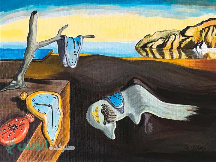نقاشی تداوم حافظه اثر سالوادور دالی