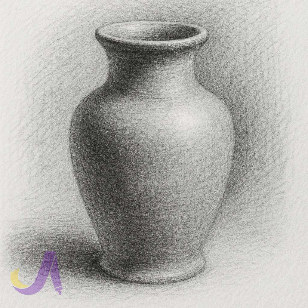 نقاشی ساده سیاه قلم 