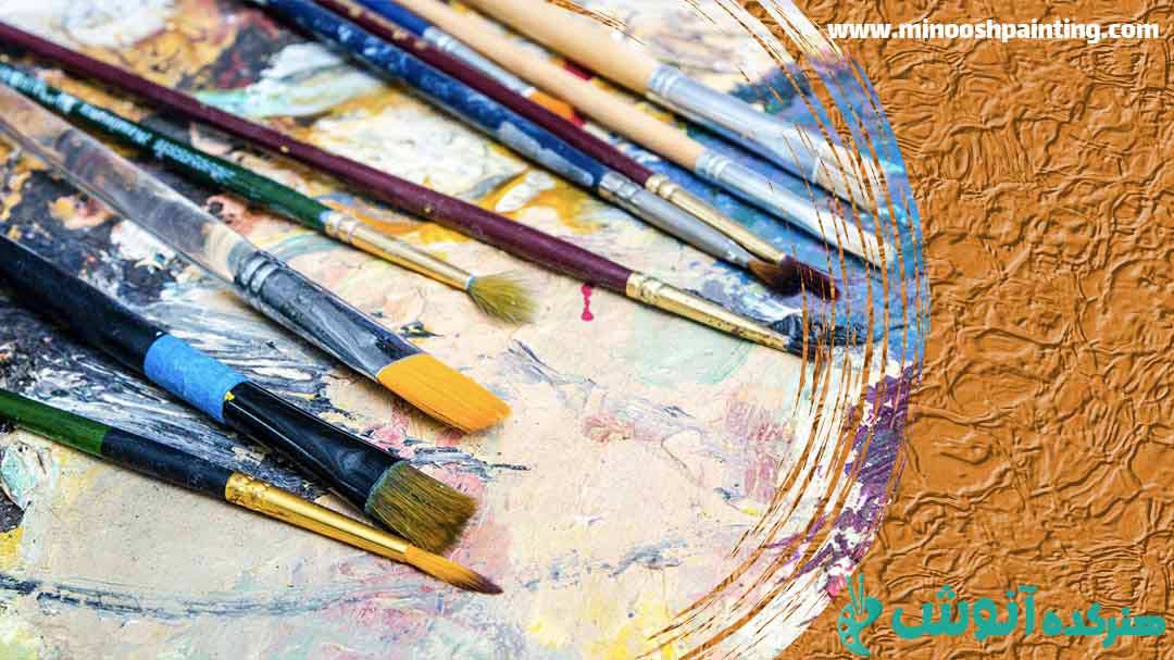 تصویر ابزار های نقاشی با رنگ روغن برای مقاله نقاشی های رنگ روغن 