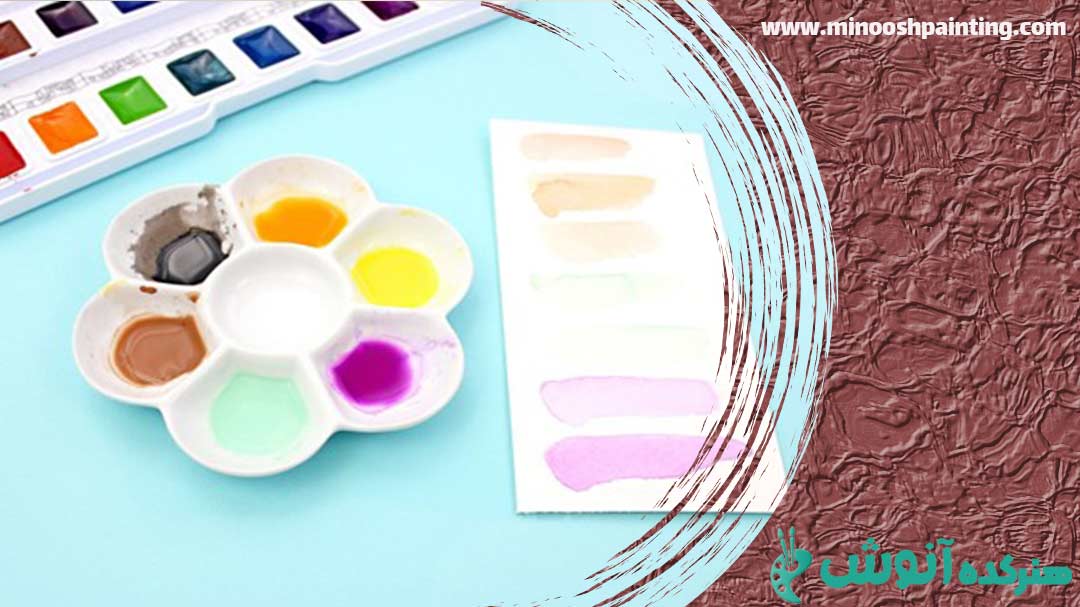 یکی از مدل های پالت مخصوص آبرنگ|وسایل مورد نیاز برای نقاشی آبرنگ