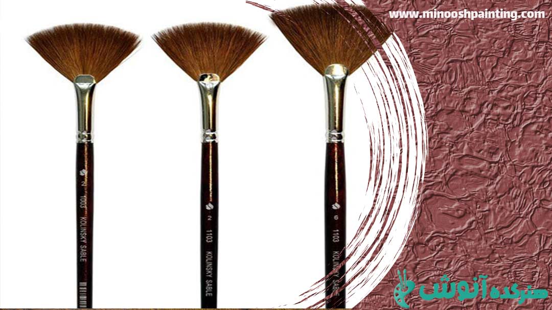 انواع قلم مو براساس مو|وسایل مورد نیاز برای نقاشی آبرنگ