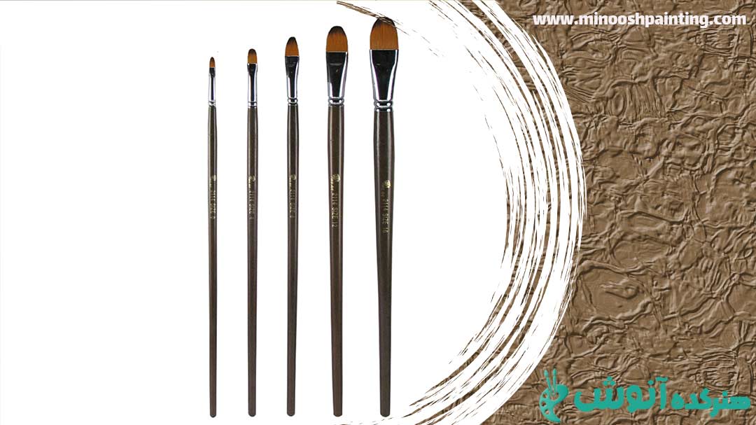 نمایی از قلمو زبان گربه ای|وسایل مورد نیاز برای نقاشی رنگ روغن