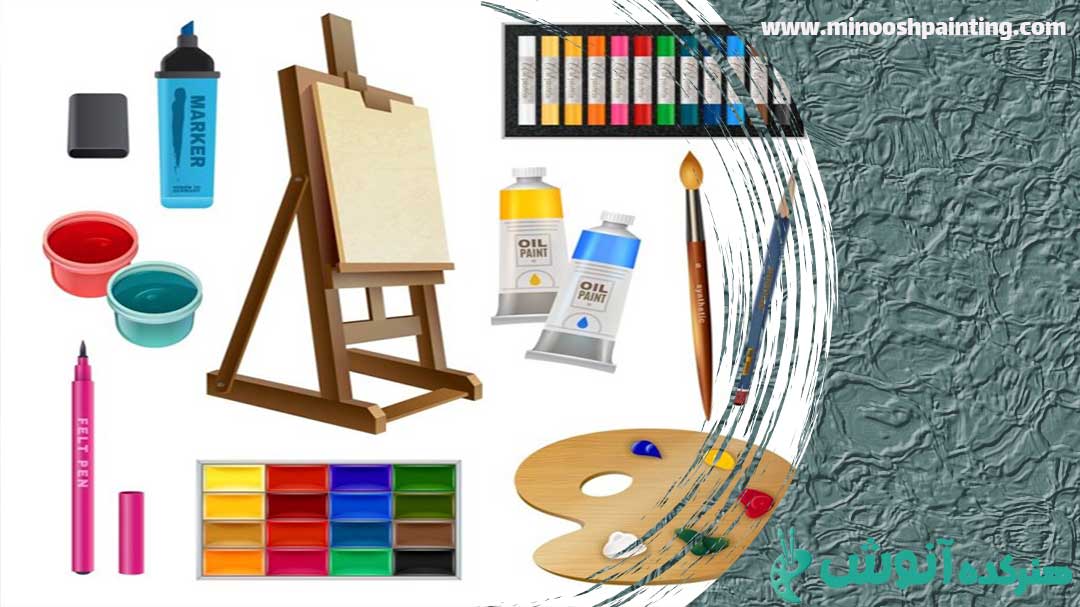 انواع ابزار مورد استفاده در نقاشی|مقالهوسایل مورد نیاز برای نقاشی آکریلیک