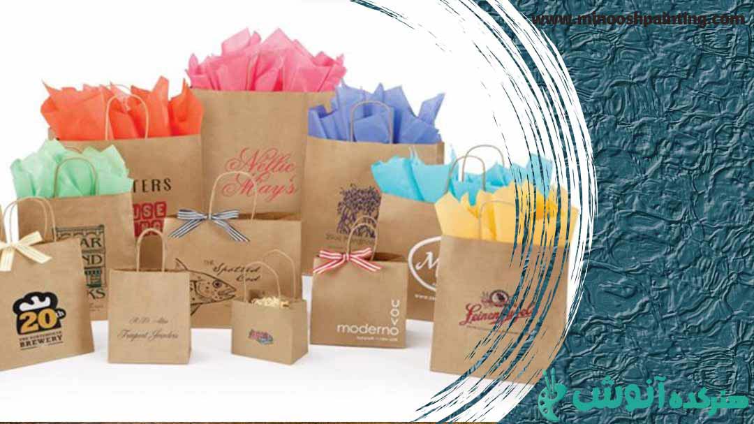 تصویر کاغذ های صنعتی که با آن جعبه درست شده