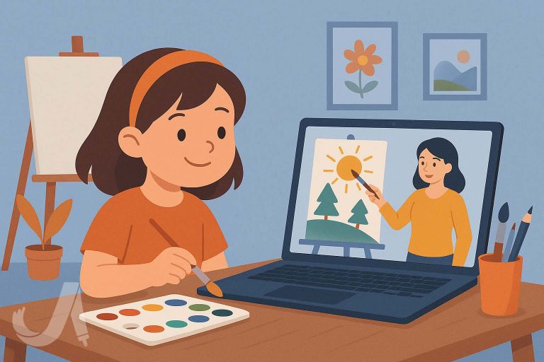کلاس نقاشی آنلاین کودکان
