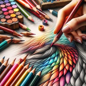 کلاس نقاشی مدادرنگی