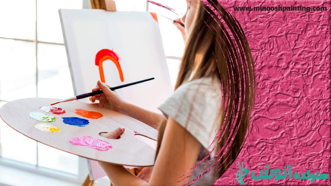 کودک در خحال نقاشی کشیدن|یادگیری طراحی و نقاشی
